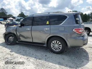 2017 Nissan Armada SV with VIN JN8AY2ND8H9007164, listed as a Copart auction lot 67336924 with 146,972 mi miles and Salvage Title. Bid and sale history available at carsss.com. Image 2.