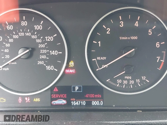 2013 BMW 3 Series 328i with VIN WBA3C1G57DNR49126, listed as a IAAI auction lot 41334342 with 164,710 mi miles and . Bid and sale history available at DreamBid. Image 15.