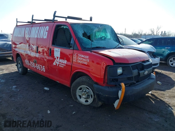 2017 Chevrolet Express Cargo with VIN 1GCZGHFG9H1143749, listed as a IAAI auction lot 41482229 with 234,220 mi miles and . Bid and sale history available at DreamBid. Image 1.