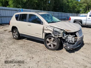 2017 Jeep Compass Latitude with VIN 1C4NJDEB9HD127855, listed as a Copart auction lot 56699735 with 119,046 mi miles and Salvage title. Bid and sale history available at DreamBid. Image 4.