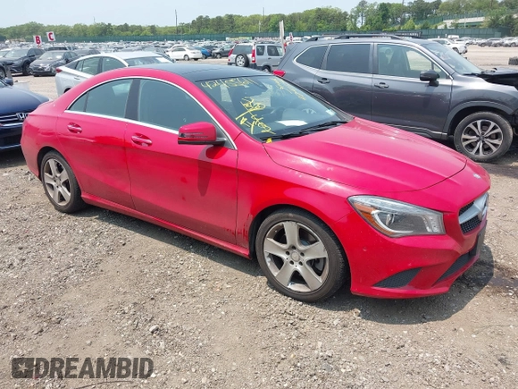 2015 Mercedes-Benz CLA 250 with VIN WDDSJ4GBXFN223295, listed as a IAAI auction lot 42455611 with 38,805 mi miles and . Bid and sale history available at DreamBid. Image 1.