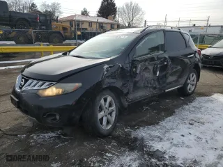 2009 Nissan Murano SL with VIN JN8AZ18W29W203396, listed as a Copart auction lot 46246215 with 140,647 mi miles and Non Repairable. Bid and sale history available at carsss.com. Image 1.