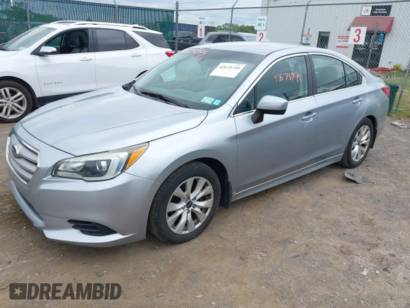 2015 Subaru Legacy Premium with VIN 4S3BNAC67F3022729, listed as a IAAI auction lot 42673749 with 106,588 mi miles and . Bid and sale history available at DreamBid. Image 2.