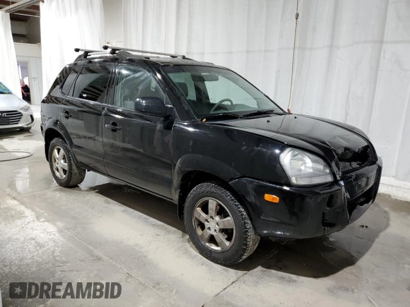2007 Hyundai Tucson GLS with VIN KM8JM12B27U586678, listed as a Copart auction lot 76318234 with 135,542 mi miles and Salvage Title. Bid and sale history available at carsss.com. Image 4.
