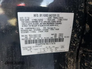 2011 Ford Taurus Limited with VIN 1FAHP2FW7BG117676, listed as a Copart auction lot 51907355 with 317,818 mi miles and Salvage Title. Bid and sale history available at DreamBid. Image 13.