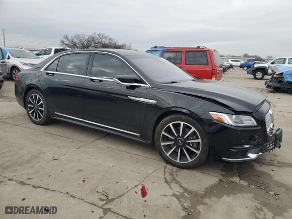 2020 Lincoln Continental Reserve with VIN 1LN6L9NP9L5603592, listed as a Copart auction lot 42860955 with 0 mi miles and Salvage Title. Bid and sale history available at carsss.com. Image 4.