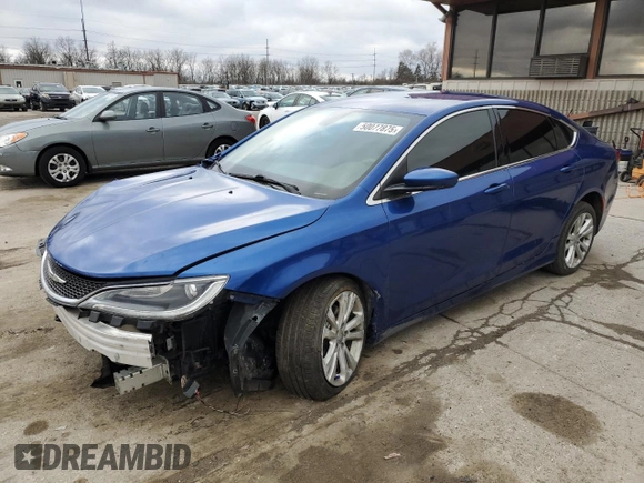 2015 Chrysler 200 Limited with VIN 1C3CCCAB3FN741443, listed as a Copart auction lot 50077875 with 137,186 mi miles and Salvage Title. Bid and sale history available at DreamBid. Image 1.