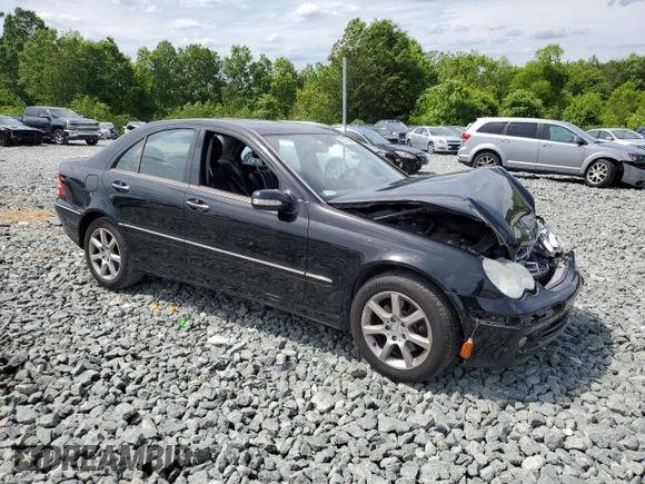 2007 Mercedes-Benz C with VIN WDBRF87J47F856748, listed as a Copart auction lot 56274605 with 165,551 mi miles and Salvage title. Bid and sale history available at DreamBid. Image 4.
