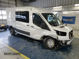 2024 Ford Transit Cargo with VIN 1FTBR1C88RKA39474, listed as a Copart auction lot 86339884 with Not Provided miles and Salvage Title. Bid and sale history available at DreamBid. Image 4.