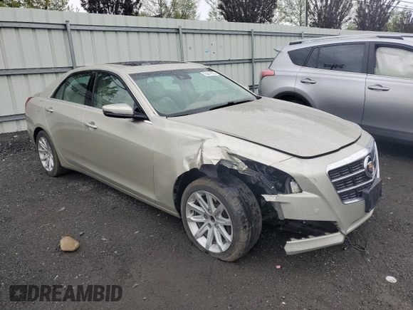 2014 Cadillac CTS Luxury AWD with VIN 1G6AX5SX0E0162681, listed as a Copart auction lot 55647855 with 45,426 mi miles and Salvage Title. Bid and sale history available at DreamBid. Image 4.