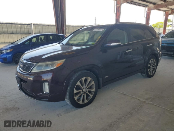 2014 Kia Sorento SX with VIN 5XYKWDA72EG491084, listed as a Copart auction lot 57235995 with 143,604 mi miles and Clean title. Bid and sale history available at DreamBid. Image 1.