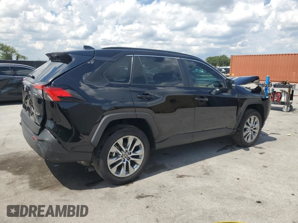 2025 Toyota RAV4 XLE Premium with VIN 2T3C1RFV5SW372661, listed as a Copart auction lot 58732625 with 14,426 mi miles and Salvage title. Bid and sale history available at DreamBid. Image 3.