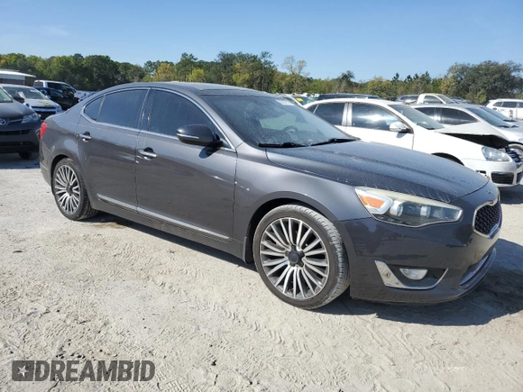 2014 Kia Cadenza Premium with VIN KNALN4D72E5124419, listed as a Copart auction lot 50237975 with 180,826 mi miles and Clean Title. Bid and sale history available at carsss.com. Image 4.