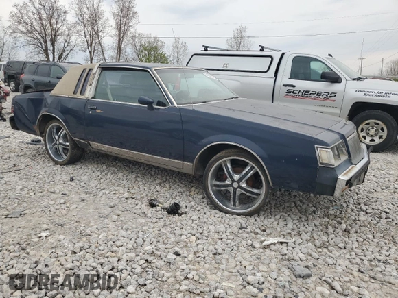 1985 Buick Regal with VIN 1G4GJ47A6FH416030, listed as a Copart auction lot 54593225 with 849,099 mi miles and Salvage Title. Bid and sale history available at DreamBid. Image 4.