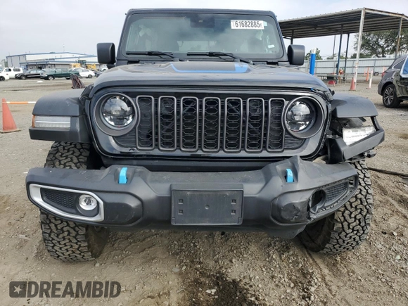 2024 Jeep Wrangler Rubicon z VIN 1C4RJXR6XRW291900, wystawiony jako Copart lot #61682885 z przebiegiem Nie podano mil oraz Szkoda całkowita • Salvage title. Historia ofert i sprzedaży dostępna na DreamBid. Obrazek 5.