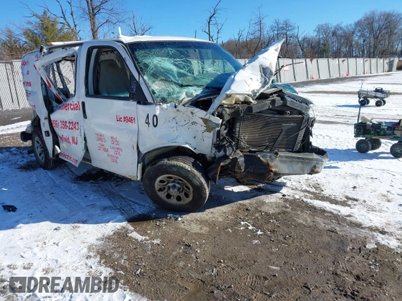 2009 Chevrolet Express Cargo with VIN 1GCFG15X091129140, listed as a IAAI auction lot 41273961 with Not provided miles and . Bid and sale history available at DreamBid. Image 1.