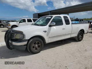 2000 Ford F-150 XL with VIN 1FTRX17L4YNA81687, listed as a Copart auction lot 46996675 with 0 mi miles and Salvage Title. Bid and sale history available at carsss.com. Image 1.