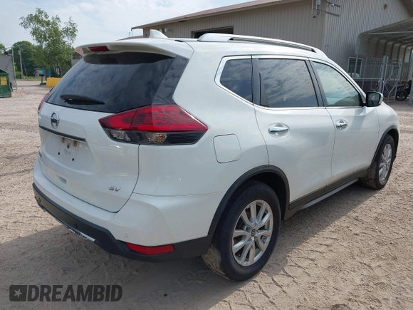 2019 Nissan Rogue SV with VIN KNMAT2MT5KP543348, listed as a IAAI auction lot 42474327 with 150,285 mi miles and . Bid and sale history available at DreamBid. Image 4.