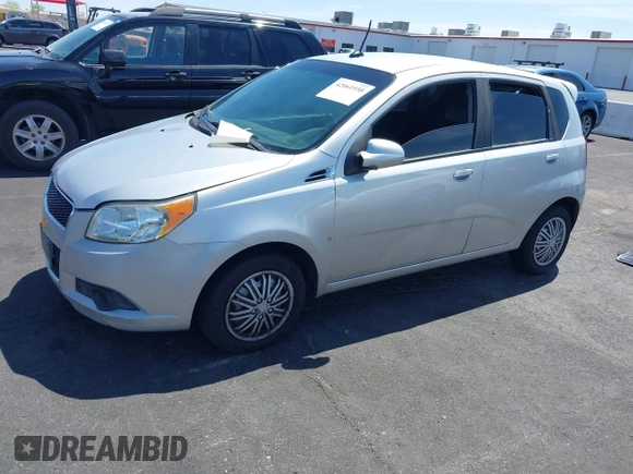 2009 Chevrolet Aveo 1LT with VIN KL1TD66E29B620770, listed as a IAAI auction lot 42061930 with 122,087 mi miles and . Bid and sale history available at DreamBid. Image 2.
