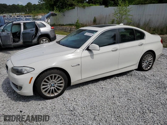 2011 BMW 5 Series 535i with VIN WBAFR7C57BC805301, listed as a Copart auction lot 55232825 with 215,524 mi miles and Clean Title. Bid and sale history available at carsss.com. Image 1.