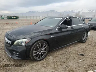 2020 Mercedes-Benz C 43 AMG with VIN 55SWF6EB6LU328288, listed as a Copart auction lot 85975124 with 58,815 mi miles and Salvage Title. Bid and sale history available at carsss.com. Image 1.