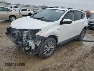 2016 Toyota RAV4 Hybrid XLE with VIN JTMRJREV3GD016371, listed as a Copart auction lot 43482435 with 133,524 mi miles and Salvage Title. Bid and sale history available at carsss.com. Image 1.