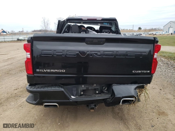 2020 Chevrolet Silverado 1500 Custom Trail Boss with VIN 1GCRYCEF4LZ203701, listed as a Copart auction lot 82997174 with 137,467 mi miles and Salvage Title. Bid and sale history available at carsss.com. Image 6.