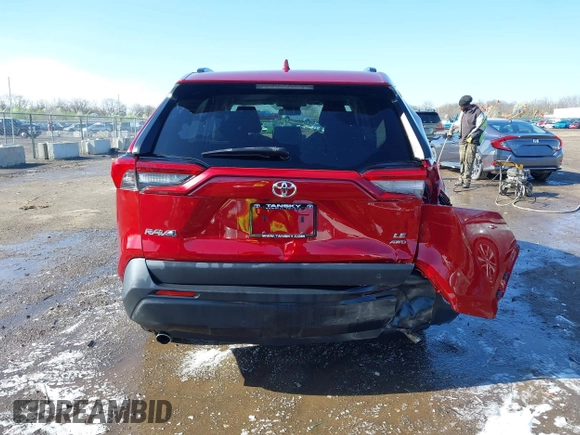 2019 Toyota RAV4 LE with VIN 2T3G1RFVXKC011400, listed as a IAAI auction lot 41957289 with 58,935 mi miles. Bid and sale history available at carsss.com. Image 6.