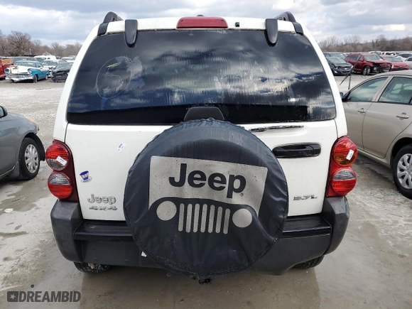 2007 Jeep Liberty Sport with VIN 1J4GL48K37W675376, listed as a Copart auction lot 84191904 with 222,107 mi miles and Salvage Title. Bid and sale history available at carsss.com. Image 6.