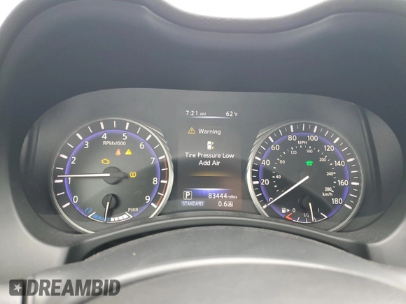 2014 Infiniti Q50 Hybrid Sport with VIN JN1AV7AP0EM692306, listed as a Copart auction lot 88644575 with 83,444 mi miles and Clean Title. Bid and sale history available at DreamBid. Image 9.