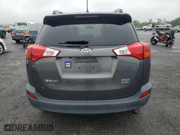 2013 Toyota RAV4 XLE with VIN 2T3RFREV7DW120510, listed as a Copart auction lot 61197695 with 107,647 mi miles and Salvage title. Bid and sale history available at DreamBid. Image 6.