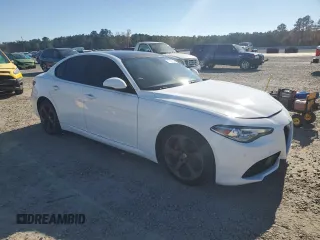 2017 Alfa Romeo Giulia with VIN ZARFAEBN3H7546703, listed as a Copart auction lot 82305614 with 45,438 mi miles and Salvage Title. Bid and sale history available at carsss.com. Image 4.