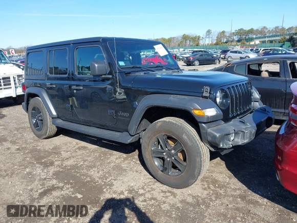2023 Jeep Wrangler Sport S with VIN 1C4HJXDN6PW617814, listed as a IAAI auction lot 41810646 with 25,095 mi miles and . Bid and sale history available at DreamBid. Image 1.