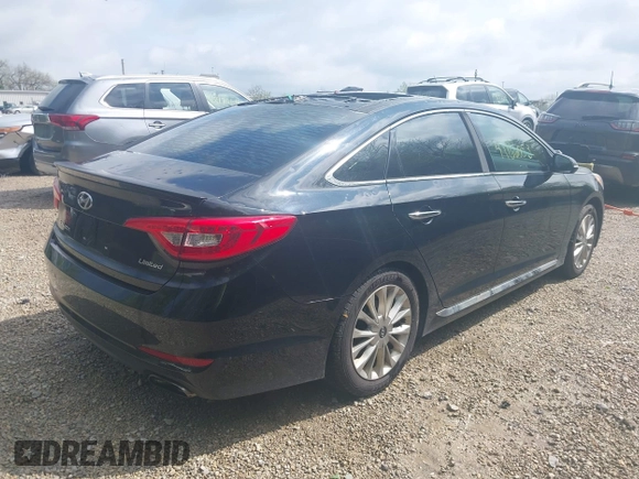 2015 Hyundai Sonata Limited with VIN 5NPE34AF4FH092443, listed as a IAAI auction lot 42166053 with 139,963 mi miles and . Bid and sale history available at carsss.com. Image 4.