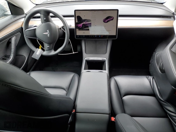 2023 Tesla Model 3 with VIN 5YJ3E1EA2PF708297, listed as a Copart auction lot 47982675 with 16,246 mi miles and Salvage title. Bid and sale history available at DreamBid. Image 8.