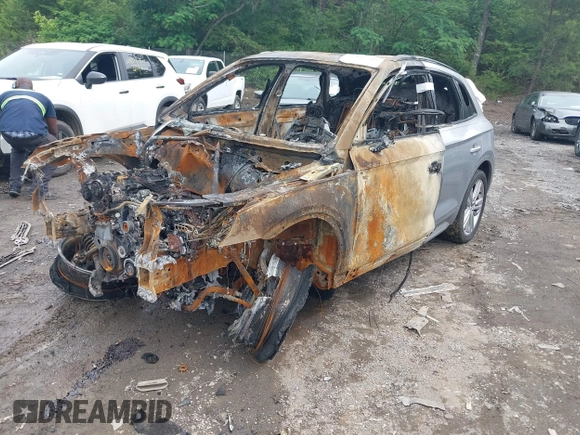 2019 Audi Q5 Premium Plus with VIN WA1BNAFYXK2082219, listed as a IAAI auction lot 42162508 with Not provided miles and . Bid and sale history available at DreamBid. Image 2.