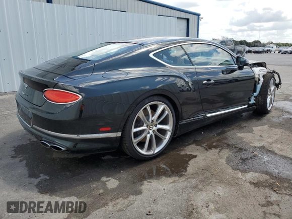 2020 Bentley Continental GT First Edition with VIN SCBCG2ZG9LC075046, listed as a Copart auction lot 57304795 with 32,669 mi miles and Salvage title. Bid and sale history available at DreamBid. Image 3.