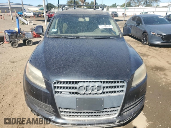 2007 Audi Q7 with VIN WA1AV74L97D047639, listed as a Copart auction lot 58095115 with 143,789 mi miles and Clean title. Bid and sale history available at DreamBid. Image 5.