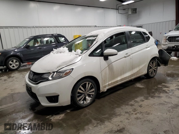 2015 Honda Fit EX-L with VIN 3HGGK5H80FM776376, listed as a Copart auction lot 44514405 with 74,135 mi miles and Salvage Title. Bid and sale history available at carsss.com. Image 1.