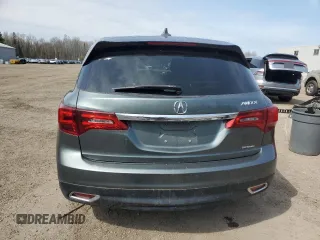 2015 Acura MDX Tech Pkg with VIN 5FRYD4H46FB503028, listed as a Copart auction lot 52905735 with 382,688 mi miles and Salvage Title. Bid and sale history available at carsss.com. Image 6.
