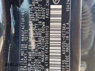 2013 Toyota Camry L with VIN 4T1BF1FK7DU206013, listed as a Copart auction lot 88155665 with Not Provided miles and Non Repairable. Bid and sale history available at DreamBid. Image 12.