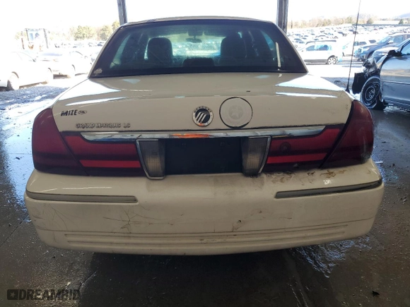 2005 Mercury Grand Marquis LS Premium with VIN 2MEFM75W25X626161, listed as a Copart auction lot 49497055 with 164,128 mi miles and Salvage Title. Bid and sale history available at carsss.com. Image 6.