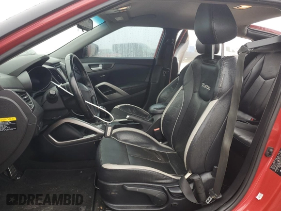 2014 Hyundai Veloster Turbo with VIN KMHTC6AE2EU212265, listed as a Copart auction lot 42782795 with 127,005 mi miles and Salvage Title. Bid and sale history available at carsss.com. Image 7.