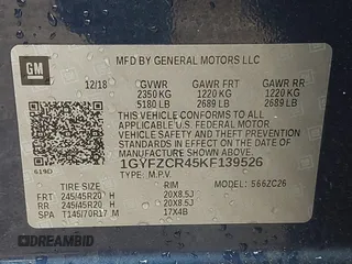 2019 Cadillac XT4 FWD Premium Luxury с VIN 1GYFZCR45KF139526, выставлен на аукционе IAAI как лот 41972736 с пробегом 196 739 миль миль и . История ставок и продаж доступна на DreamBid. Изображение 9.