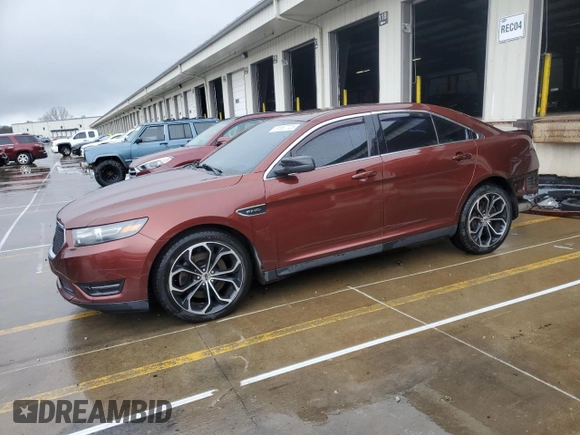 2015 Ford Taurus SHO with VIN 1FAHP2KT0FG123255, listed as a Copart auction lot 51887725 with 152,873 mi miles and Salvage Title. Bid and sale history available at DreamBid. Image 1.