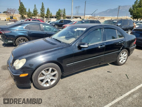 2007 Mercedes-Benz C 280 Luxury with VIN WDBRF92H07F935098, listed as a Copart auction lot 64746865 with 130,065 mi miles and Salvage title. Bid and sale history available at DreamBid. Image 1.