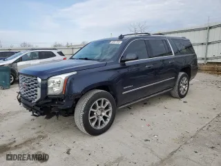 2018 GMC Yukon XL Denali with VIN 1GKS2HKJ6JR314244, listed as a Copart auction lot 50957355 with 149,023 mi miles and Salvage Title. Bid and sale history available at carsss.com. Image 1.