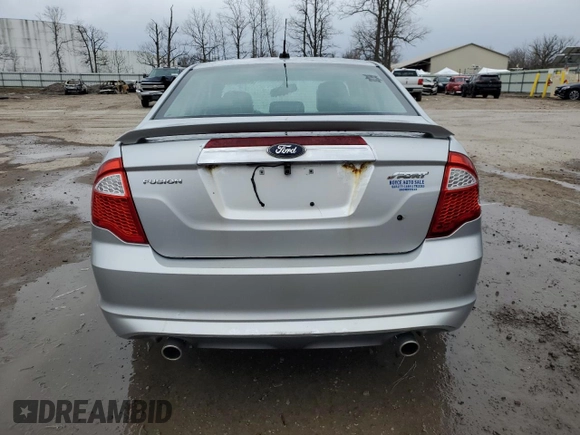 2010 Ford Fusion SPORT with VIN 3FAHP0KC5AR349796, listed as a Copart auction lot 51468445 with 160,822 mi miles and Salvage Title. Bid and sale history available at carsss.com. Image 6.