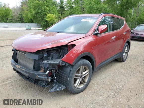 2018 Hyundai Santa Fe 2.4L with VIN 5XYZU3LBXJG545614, listed as a Copart auction lot 60293875 with 306,182 mi miles and Salvage title. Bid and sale history available at DreamBid. Image 1.