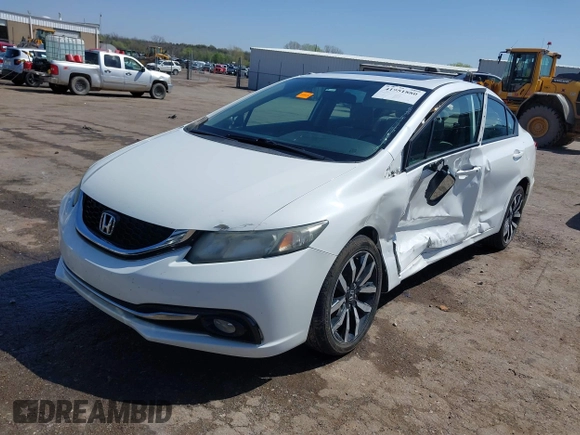 2015 Honda Civic EX-L with VIN 19XFB2F97FE041196, listed as a IAAI auction lot 41951880 with 95,797 mi miles and . Bid and sale history available at DreamBid. Image 17.
